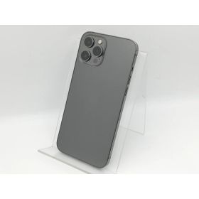 【中古】Apple au 【SIMロック解除済み】 iPhone 12 Pro Max 256GB グラファイト MGCY3J/A【中野】保証期間1週間【ランクD】