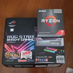 Ryzen 7 5800X3D ROG B450-F DDR4 32GBのセット