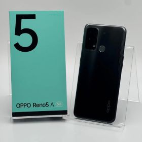 【箱付き中古C】OPPO Reno5 A CPH2199 シルバーブラック SIMフリー 白ロム