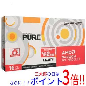 【新品】送料無料 SAPPHIRE PURE Radeon RX 7800 XT GAMING OC 16GB GDDR6 PCIExp 16GB 11330-03-20G