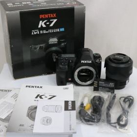 【返品保証】 【シャッター1358回】ペンタックス Pentax K-7 smc PENTAX-DA 18-55mm F3.5-5.6 AL WE デジタル一眼 e17575