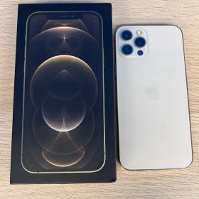 ☆【通電確認済】Apple iPhone 12 Pro 128GB シルバー MGM73J/A 本体 箱付き バッテリー最大容量74%【スマホパソコン】【16】
