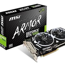 【中古】【39shop】MSI★ARMOR 2X デュアルファン搭載 GeForce GTX 1060 グラフィックスカード 6GB版 GeForce GTX 1060 ARMOR 6G OCV1（非常に良い）