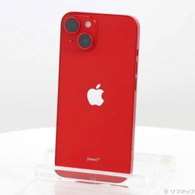 【中古】Apple(アップル) iPhone14 256GB プロダクトレッド MPWG3J／A SIMフリー 【262-ud】