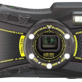 RICOH 防水デジタルカメラ RICOH WG-20 ブラック 防水10m耐ショック1.5m耐寒-10度 RICOH WG-20BK 08091(中古品)