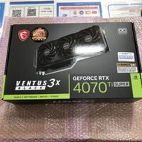中古 MSI GeForce RTX 4070 SUPER 16G VENTUS 3X BLACK OC (RTX4070Ti SUPER 16GB) 5160001023 状態： A:美品