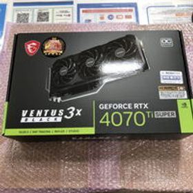 中古 MSI GeForce RTX 4070 SUPER 16G VENTUS 3X BLACK OC (RTX4070Ti SUPER 16GB) 5160001023 状態： A:美品