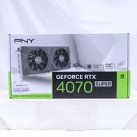 中古 PNY GeForce RTX 4070 SUPER 12GB VERTO OC デュアルファン VCG4070S12DFXPB1-O（RTX4070SUPER 12GB） 3480041937 状態： B:良品