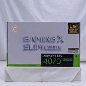 中古 MSI GeForce RTX 4070 Ti SUPER 16G GAMING X SLIM WHITE（RTX4070Ti SUPER 16GB） 3480042069 状態： B:良品