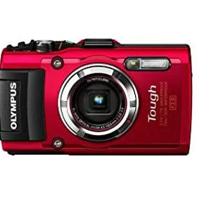 【中古】「非常に良い」OLYMPUS デジタルカメラ STYLUS TG-3 Tough レッド 1600万画素CMOS F2.0 15m防水 100kgf耐荷重 GPS+電子コンパス&内蔵Wi-Fi TG-3 RED