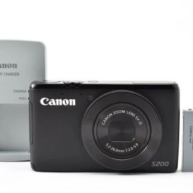 Canon キャノン PowerShot S200 ブラック /3365 動作OK 返金保証
