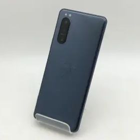 【中古】SONY au 【SIMロック解除済み】 Xperia 5 II ブルー 8GB 128GB SOG02【神戸】保証期間１ヶ月【ランクC】