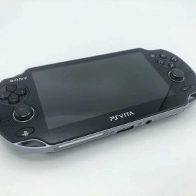中古 PlayStation Vita (プレイステーション ヴィータ) Wi‐Fiモデル クリスタル・ブラック (PCH-1000 ZA01) SONY ソニー プレイステーション ヴィータ ビータ 携帯ゲーム機 ゲーム機 レトロ 懐かしい 一人時間
