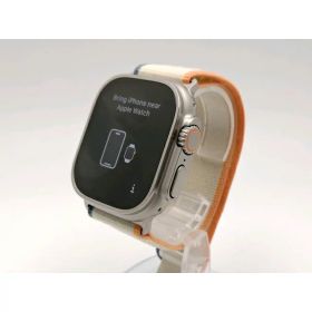 【中古】Apple Apple Watch Ultra2 49mm Cellular チタニウムケース/オレンジ/ベージュトレイルループ(M/L) MRF23J/A【ECセンター】保証期間1ヶ月【ランクA】