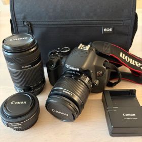 Canon EOS Kiss X6i ダブルズーム＋単焦点マクロ＋バッグ付き！