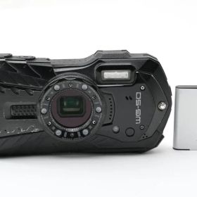 360 RICOH リコー WG-50 ブラック デジタルカメラ コンデジ デジカメ 防水 耐衝撃 動作品