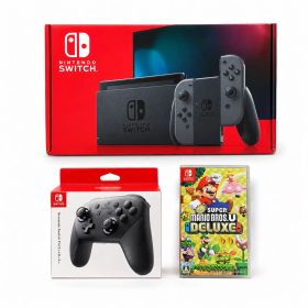Nintendo Switch バッテリー強化版 本体＋純正Proコン＋マリオ