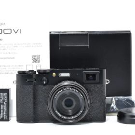 ★新品級★ フジフイルム FUJIFILM X100VI ブラック 日英二言語モデル《ショット数554回・元箱付・付属品多数！》完動品 #A603034