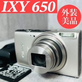 外装美品 Canon キヤノン IXY 650 PC2274 シルバー コンパクトデジタルカメラ 光学12倍ズーム Wi-Fi コンデジ