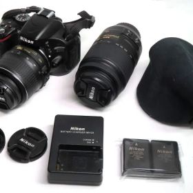 【中古】カメラ Nikon デジタル一眼レフカメラ D5100 ダブルズームキット(状態：欠品多※詳細については備考をご覧ください)