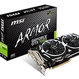 【中古】MSI Computer GTX 1060 ARMOR 6G OCV1 NVIDIA GeForce GDDR5 DVI/2HDMI/2DisplayPort PCI-Express Video Card [並行輸入品]