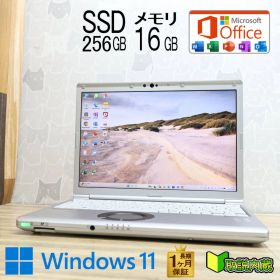 ★美品 第10世代4コアCPU NVMeSSD256GB メモリ16GB★CF-SV9 Core i5-10310U 12.1型 レッツノート 保証 Win11 Office2019★P97272
