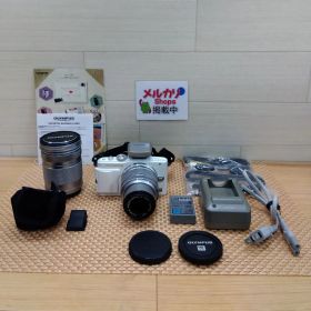 OLYMPUS オリンパス PEN Lite E-PL6 ダブルズームキット 中古 簡易動作確認済 送料無料 3738