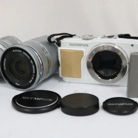 【返品保証】 オリンパス Olympus PEN Lite E-PL6 ホワイト M.ZUIKO 40-150mm 14-42mm e11590