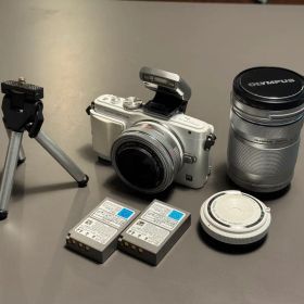 【レンズ3種・予備電源】OLYMPUS PEN Lite E-PL6本体レンズ