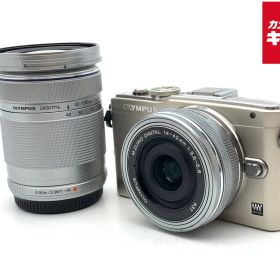 【中古】 【良品】 オリンパス PEN Lite E-PL6 EZ ダブルズームキット シルバー