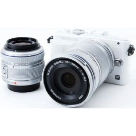 オリンパス ミラーレス OLYMPUS PEN Lite E-PL6 ダブルズーム ホワイト 中古 新品SDカード付き 届いてすぐに使える