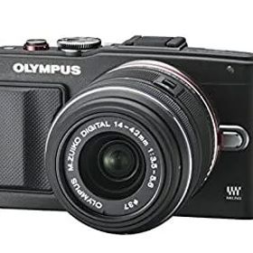 【中古】 OLYMPUS オリンパス ミラーレス一眼 PEN Lite E-PL6 レンズキット ブラック E-PL6 LKIT BLK