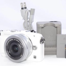 OLYMPUS PEN E-PL6 ミラーレス一眼 EZレンズキット ホワイト 液晶暗め 現状品