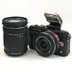 OLYMPUS PEN Lite E-PL6 14-42mm F3.5-5.6 40-150mm F4-5.6 ミラーレス一眼カメラ ダブルズームキット ジャンク N11395398