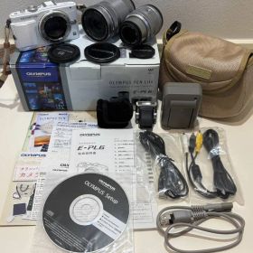 OLYMPUS E-PL6 ダブルズームキット ミラーレス一眼カメラ 動作確認ok ポーチ付き