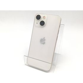 【中古】Apple docomo 【SIMフリー】 iPhone 13 mini 128GB スターライト MLJE3J/A【ECセンター】保証期間１ヶ月【ランクA】
