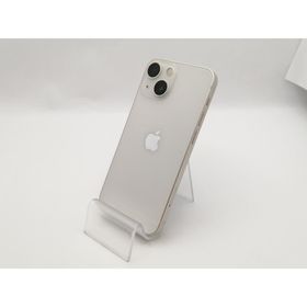 【中古】Apple au 【SIMフリー】 iPhone 13 mini 128GB スターライト MLJE3J/A【新宿東口】保証期間１ヶ月【ランクB】