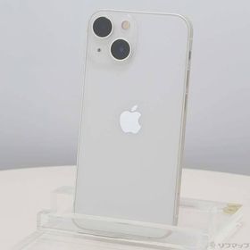〔中古〕Apple(アップル) iPhone13 mini 128GB スターライト MLJE3J／A SIMフリー〔377-ud〕