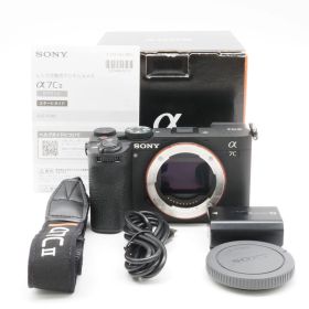 シャッター回数13,407回！SONY α7C II ボディ ILCE-7CM2 B ブラック デジカメ 動作確認済み ソニー ミラーレス一眼 #A02001