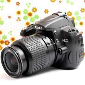 【スマホ転送】ニコン Nikon D5000☆レンズキット☆撮影必須装備セット♪