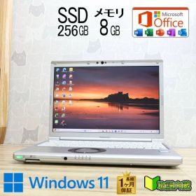 ★美品 第8世代4コアCPU SSD256GB メモリ8GB★CF-SV8 Core i5-8265U 12.1型 レッツノート 保証 Win11 Office2019★P97708