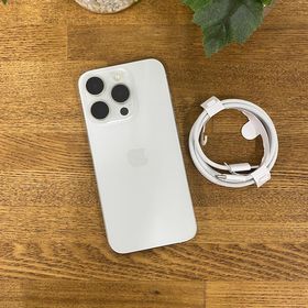 バッテリー86% iPhone 15Pro 128GB ホワイト 国内版 SIMフリー送料無料