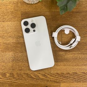 バッテリー87% iPhone 15Pro 128GB ホワイト 国内版 SIMフリー送料無料