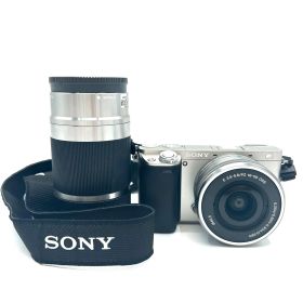 SONY ソニー ダブルズームキット ダブルズーム キット α6000 Φ40,5 E 3.5-5.6/PZ 16-50 OSS 0.25m/0.82ft-0.30ｍ/0.98ft 4.5-6.3/55-210 E-mount【中古品】