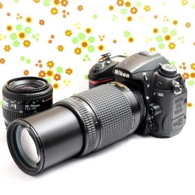 【本格一眼レフ】ニコン Nikon D7000☆スマホに転送可♪☆ダブルレンズ☆