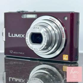 【美品】Panasonic LUMIX DMC-FX60 バイオレット パープル パナソニック ルミックス コンパクトデジカメ デジタルカメラ コンデジ 中古カメラ 動作品 広角25mm 光学5倍ズーム 希少カラー レトロデジカメ