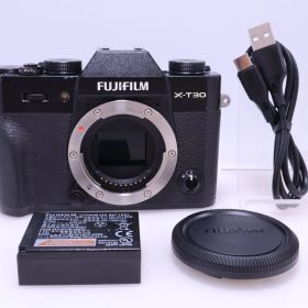 【良品】FUJIFILM X-T30 ボディ ブラック 3 インチ X-T30-B ミラーレス一眼カメラ