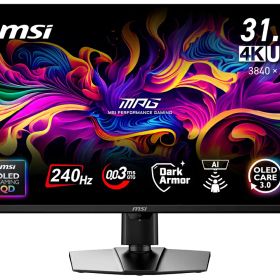 MSI｜エムエスアイ ゲーミング液晶ディスプレイ(31.5型/QD-OLED/4K UHD 3840×2160/240Hz/0.03ms)(ブラック) MPGシリーズ MPG-322UR-QD-OLEDX24