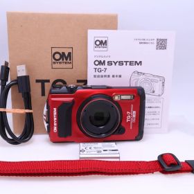 【美品】OM SYSYTEM Tough TG-7 レッド コンパクトデジタルカメラ