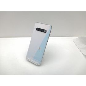 【中古】SAMSUNG docomo 【SIMロック解除済み】 Galaxy S10 SC-03L Prism White【仙台イービーンズ】保証期間１ヶ月【ランクB】